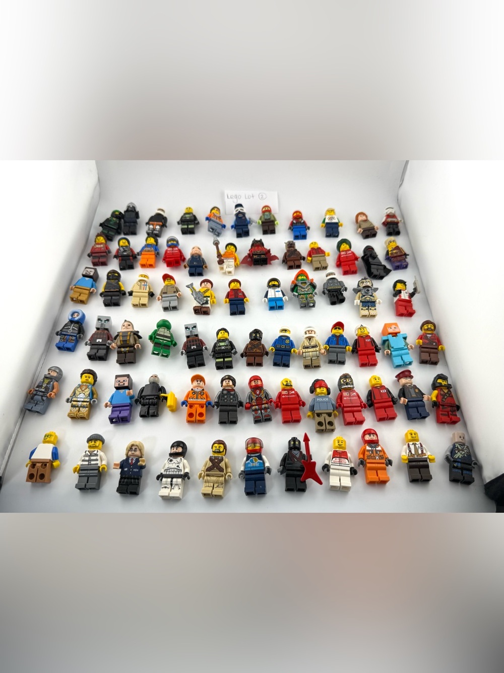 LEGO Minifigure Lot of 63 - Huge Mix Star Wars Ninjago Minecraft City CMF